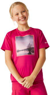 Regatta Kinderen/kinderen alvardo viii landschap t-shirt - maat 104 Roze