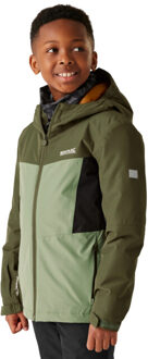 Regatta Kinderen/kinderen beamz geïsoleerde waterdichte jas Groen - 158