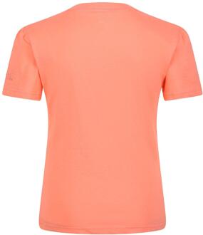 Regatta Kinderen/Kinderen Bosley V Be Happy T-Shirt (Fusion Koraal)