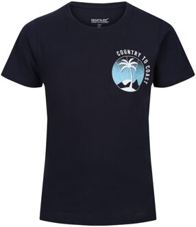 Regatta Kinderen/kinderen bosley vi strand t-shirt Blauw - 104