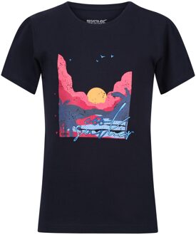 Regatta Kinderen/kinderen bosley vi sunset t-shirt Blauw - 128