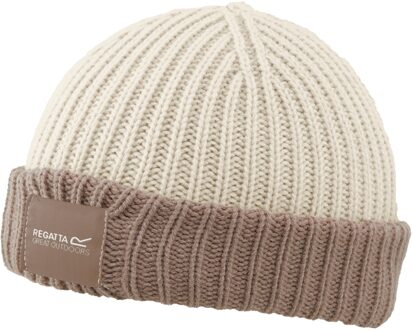 Regatta Kinderen/Kinderen Connora Fisherman Logo muts (Licht Vanille/Warm Taupe) - maat