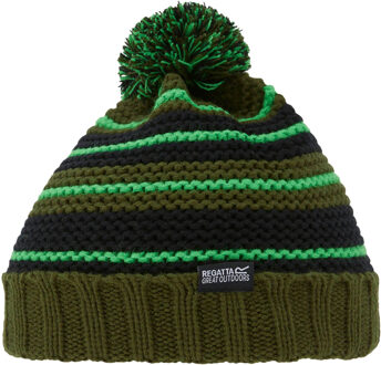 Regatta Kinderen/Kinderen Davin VI Bobble muts (Kaki Groen) - maat