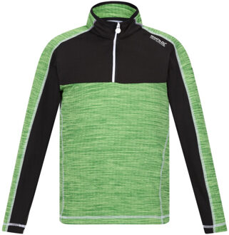 Regatta Kinderen/kinderen hewley recycled half zip fleece top Groen - 104