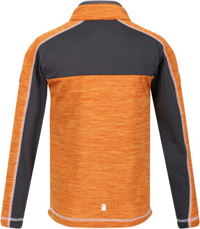 Regatta Kinderen/Kinderen Hewley Recycled Half Zip Fleece Top (Oranje peper/Grijs) - 5-6J / 110-116cm