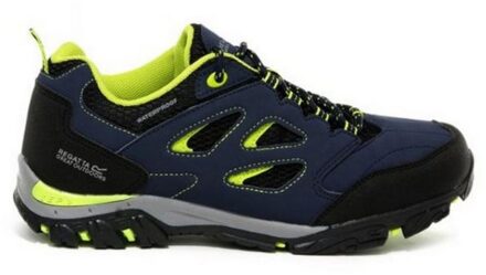 Regatta Kinderen/Kinderen Holcombe Lage Junior Wandelschoenen (Navy Blaze/Lime Punch)