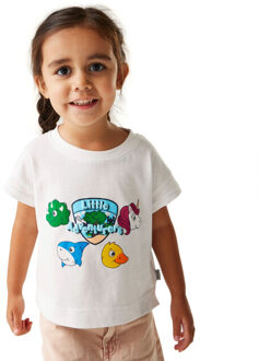 Regatta Kinderen/kinderen kleine avonturiers dieren t-shirt Wit - 86