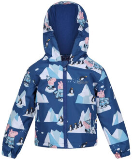 Regatta Kinderen/kinderen muddy puddle peppa pig winter scene padded waterproof jacket Blauw - 92