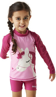 Regatta Kinderen/kleuters Luna de eenhoorn huidbeschermer (Zoet Roze) Lichtroze