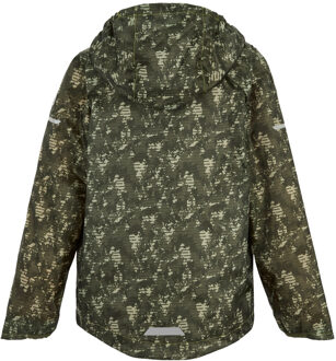 Regatta Kinderen Lever II Lijn Camo Waterdichte Jas (Licht Salie) - maat Salie Groen