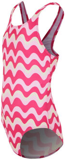 Regatta Meisjes katrisse golvende lijnen eendelig zwempak Rood - 164