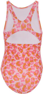 Regatta Meisjes Katrisse Luipaard Eendelig Badpak (Sinaasappelschil) Oranje - 3-4J / 98-104cm