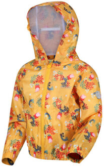 Regatta Muddy puddle peppa pig gebloemd waterdicht jasje voor kinderen/kinderen Geel - 110