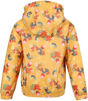 Regatta Muddy Puddle Peppa Pig Gebloemd Waterdicht Jasje voor kinderen/Kinderen (Glimlicht geel) - maat 2-3J / 92-98cm