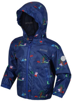 Regatta Muddy puddle peppa pig waterdichte jas voor kinderen/kinderen Blauw - 104