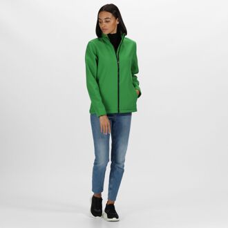 Regatta Opvallende Dames/dames Ablaze Afdrukbaar Soft Shell-jasje (Extreem groen/zwart) - maat EU 40 / UK 12