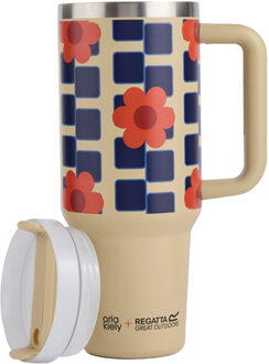 Regatta Orla Kiely Bloemen Geïsoleerde Reisbeker (Oranje) - One Size