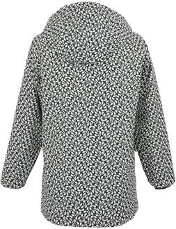 Regatta Orla Kiely Jasmine Flower Waterdichte Jas voor Kinderen/Kinderen (Zwart) Zwart/wit - 3-4J / 98-104cm