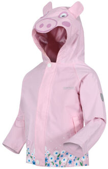 Regatta Peppa pig waterdicht jasje met capuchon voor kinderen/kinderen Roze - 92