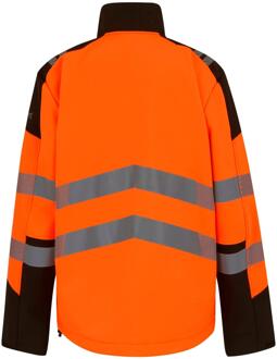 Regatta Professional Heren Hi-Vis 3 Layer Soft Shell Jas (Zwart/Oranje) - maat