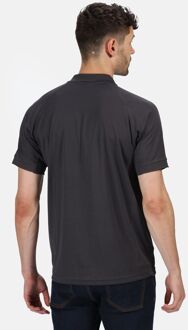 Regatta Professioneel Heren Coolweave Poloshirt met korte mouwen (Strijkijzer) - maat S Grijs