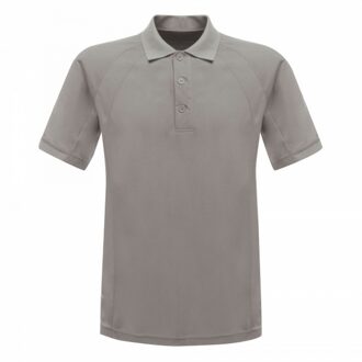 Regatta Professioneel Heren Coolweave Poloshirt met korte mouwen (Zilvergrijs)
