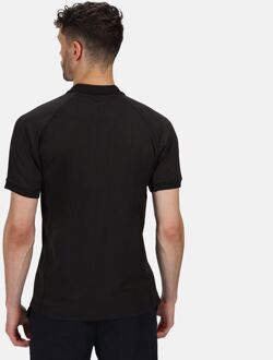 Regatta Professioneel Heren Coolweave Poloshirt met korte mouwen (Zwart) - maat S