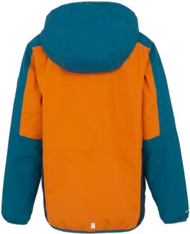 Regatta Reflecterende kinder/Kids Volcanics VIII Terrain Print Jas (Vos/Marokkaans Blauw) Oranje - 3-4J / 98-104cm