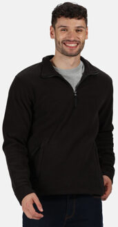 Regatta Regatta geweldige outdoors unisex thor overhead half zip anti-pluis fleece sweater (170 gsm) Zwart - L
