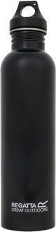 Regatta Roestvrijstalen 1L waterfles (Zwart) - One Size