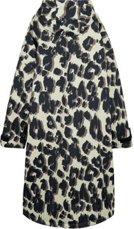 Regatta Uniseks luipaardprint badjas voor volwassenen (Veelkleurig) Groen