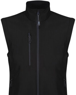 Regatta Unisex eerlijk gemaakt softshell gerecycled gilet voor volwassenen Zwart - L