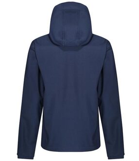Regatta Venturer Jas met Kap en Zachte Shell Jas voor heren (Marine/Navy) - XL