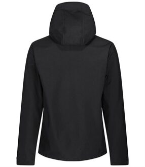 Regatta Venturer Jas met Kap en Zachte Shell Jas voor heren (Zwart/Klassiek Rood)