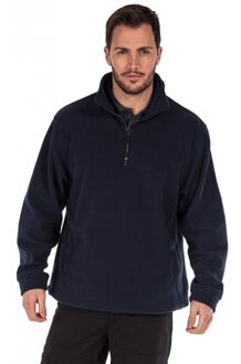 Regatta Warme fleece trui Thor - donkerblauw - voor heren - halsrits - polyester fleece