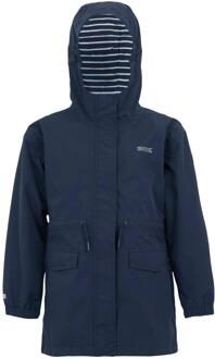 Regatta Waterdicht kinderjack Ballina Stripe (Marine / Wit) Navy