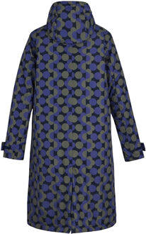 Regatta Waterdichte dames/dames Orla Kiely Floral lange jas (Blauw/Donkere Olijf)