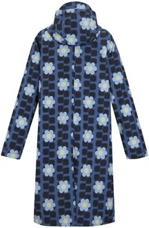 Regatta Waterdichte dames/dames Orla Kiely Floral lange jas (Blauw) - maat EU 38 / UK 10
