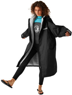 Regatta Waterdichte fleece gevoerde luierjas voor volwassenen Zwart - S / M