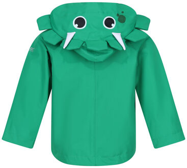 Regatta Waterdichte jas voor kinderen/Kinderen Stompy de dinosaurus (Jellybean Groen) - maat 6-12M / 63-80cm