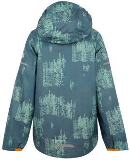 Regatta Waterdichte kinder/kinder lever ii jas met opdruk - maat 116 Grijs