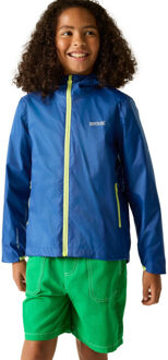 Regatta Waterdichte shell jas met hendel voor kinderen Blauw - 146/152