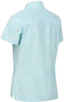Regatta Women's Regatta Mindano VII Breathable Short Sleeve Shirt in Blue Blauw - EU 38 / UK 10