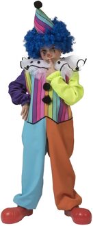 Regenboog Clown Jongen - Maat: 98