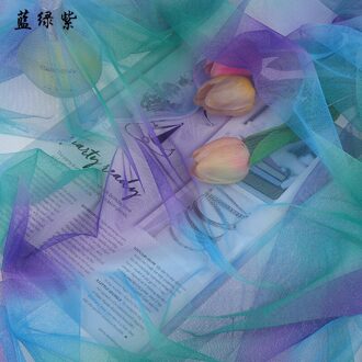 Regenboog Gradiënt Zachte Mesh Tulle Stof Diy Naaien Kinderen Tutu Rok Prinses Jurk Wedding Party Decor Afrikaanse Netto Stof