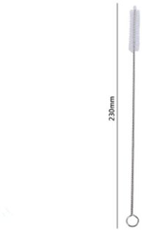 Regenboog Kleur Herbruikbare Metalen Rietjes 304 Rvs Rietje Set Met Cleaner Borstel Melk Drinkware Bar Party Brush 1stk