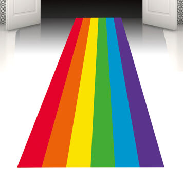 Regenboog Loper Multikleur - Print