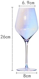 Regenboog Plating Beker Wijn Glas Kristal Cocktail Glazen Champagne Fluit Cognacglas Drinkbeker Feestartikelen