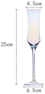 Regenboog Plating Beker Wijn Glas Kristal Cocktail Glazen Champagne Fluit Cognacglas Drinkbeker Feestartikelen