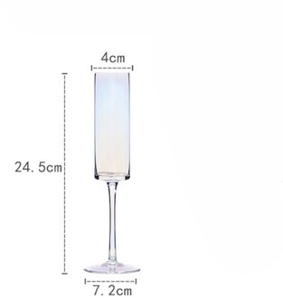 Regenboog Plating Beker Wijn Glas Kristal Cocktail Glazen Champagne Fluit Cognacglas Drinkbeker Feestartikelen